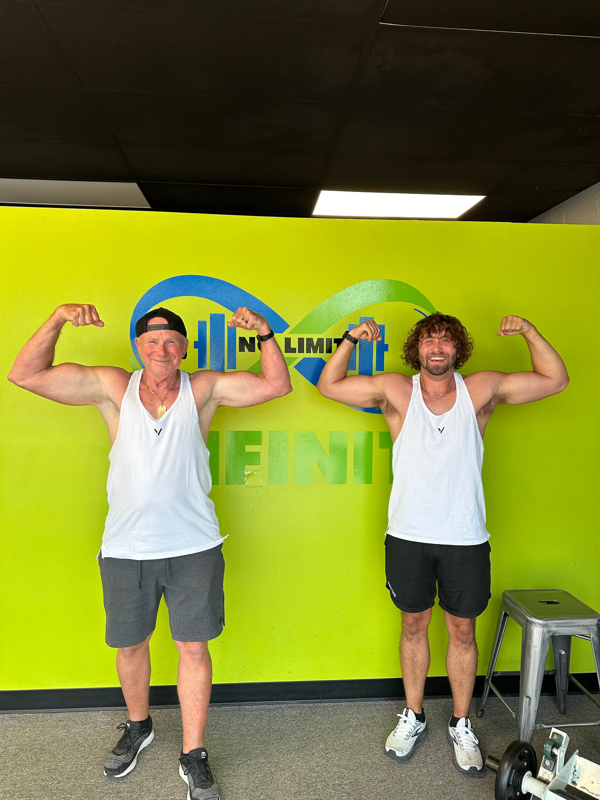 White Gym Tank